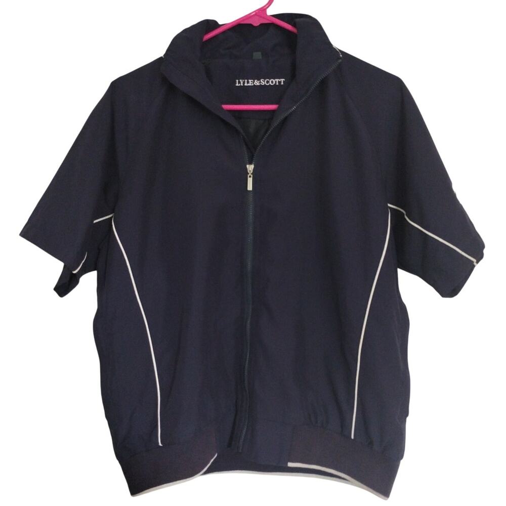 Vintage Lyle & Scott Women's Size Small Killarney Golf Club Zip Up Golf Shirt